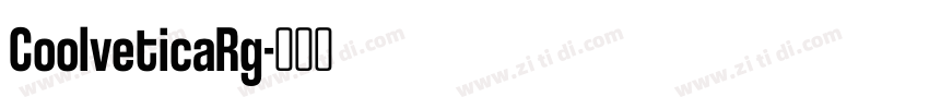 CoolveticaRg字体转换