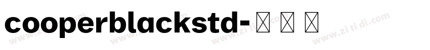 cooperblackstd字体转换