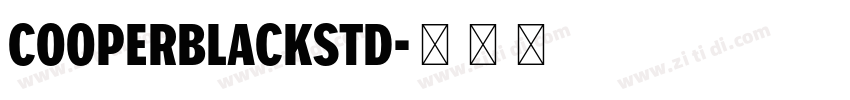 cooperblackstd字体转换