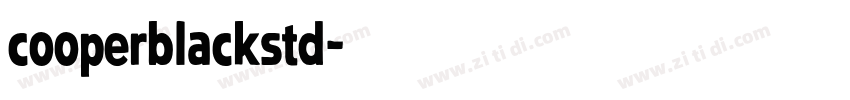 cooperblackstd字体转换