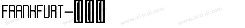 FRANKFURT字体转换