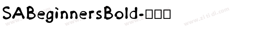SABeginnersBold字体转换
