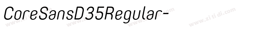 CoreSansD35Regular字体转换