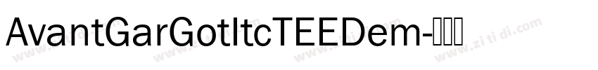 AvantGarGotItcTEEDem字体转换