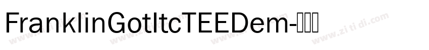 FranklinGotItcTEEDem字体转换