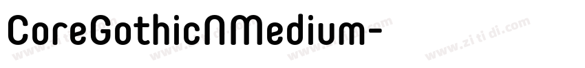 CoreGothicNMedium字体转换