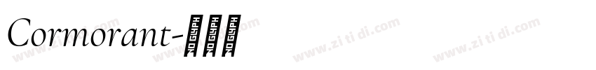 Cormorant字体转换