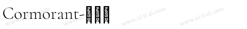 Cormorant字体转换