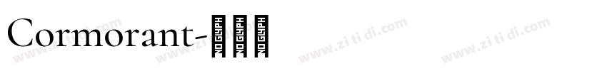 Cormorant字体转换