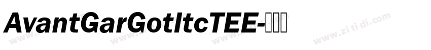 AvantGarGotItcTEE字体转换