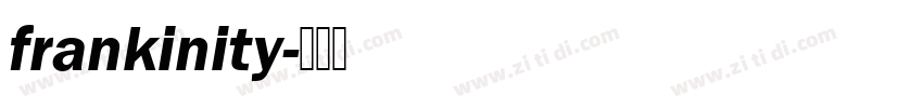 frankinity字体转换