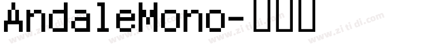 AndaleMono字体转换