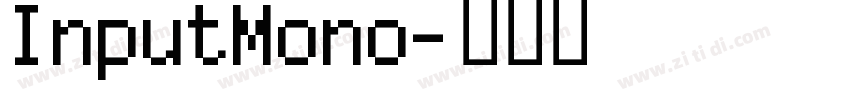 InputMono字体转换