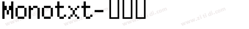 Monotxt字体转换