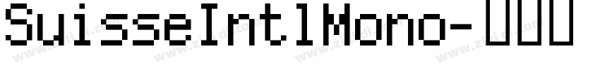 SuisseIntlMono字体转换