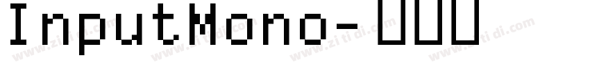 InputMono字体转换