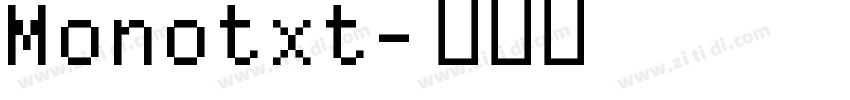 Monotxt字体转换