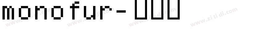 monofur字体转换