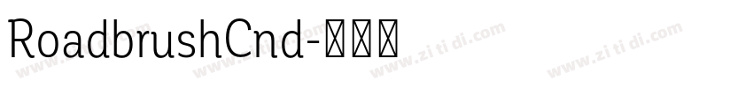 RoadbrushCnd字体转换