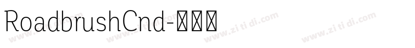 RoadbrushCnd字体转换