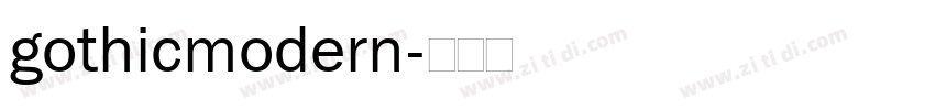 gothicmodern字体转换