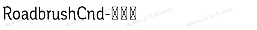 RoadbrushCnd字体转换