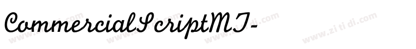 CommercialScriptMT字体转换