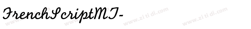 FrenchScriptMT字体转换