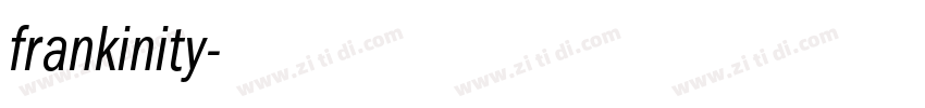 frankinity字体转换