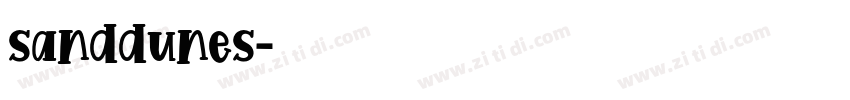 sanddunes字体转换