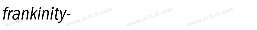 frankinity字体转换