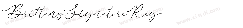 BrittanySignatureReg字体转换