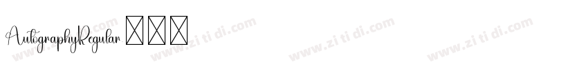 AutographyRegular字体转换