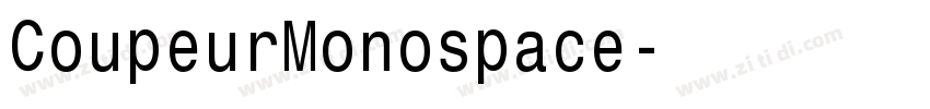 CoupeurMonospace字体转换