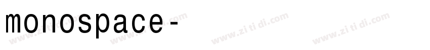 monospace字体转换