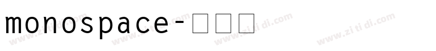 monospace字体转换