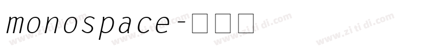 monospace字体转换