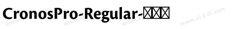 CronosPro-Regular字体转换