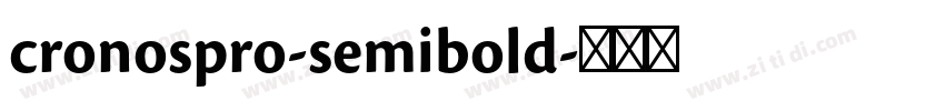 cronospro-semibold字体转换