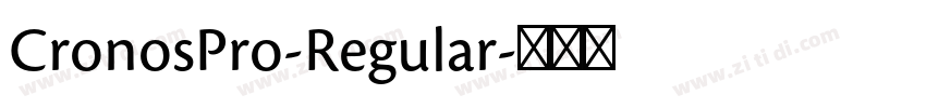 CronosPro-Regular字体转换