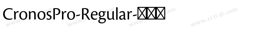 CronosPro-Regular字体转换