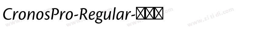 CronosPro-Regular字体转换