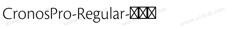 CronosPro-Regular字体转换