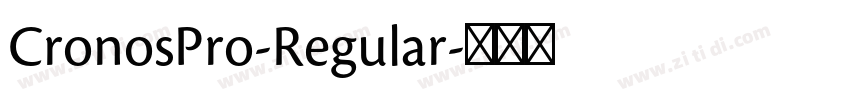 CronosPro-Regular字体转换