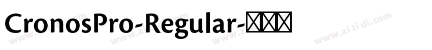 CronosPro-Regular字体转换