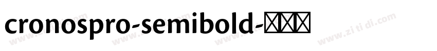 cronospro-semibold字体转换