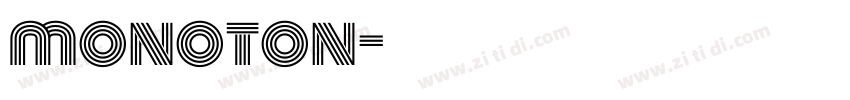 monoton字体转换