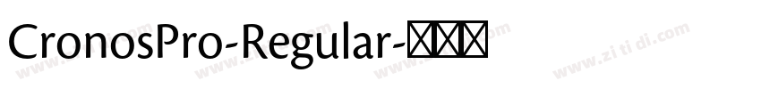 CronosPro-Regular字体转换