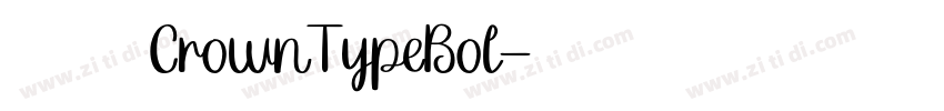 一汽丰田皇冠体CrownTypeBol字体转换