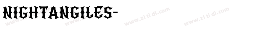 NightAngiles字体转换
